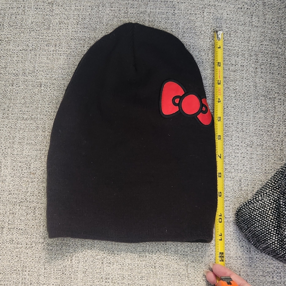 Hello Kitty Kids Black Hat with Red Bow